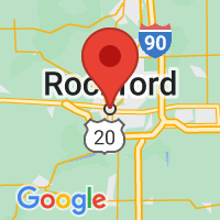 Map of Rockford, IL US